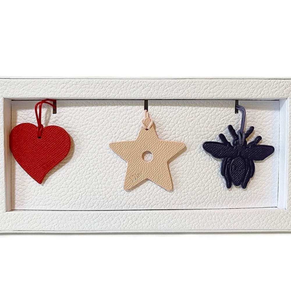 Dior Limited Edition Leather Bag Charms Set Made in Japan GWP - Picture 3 of 7